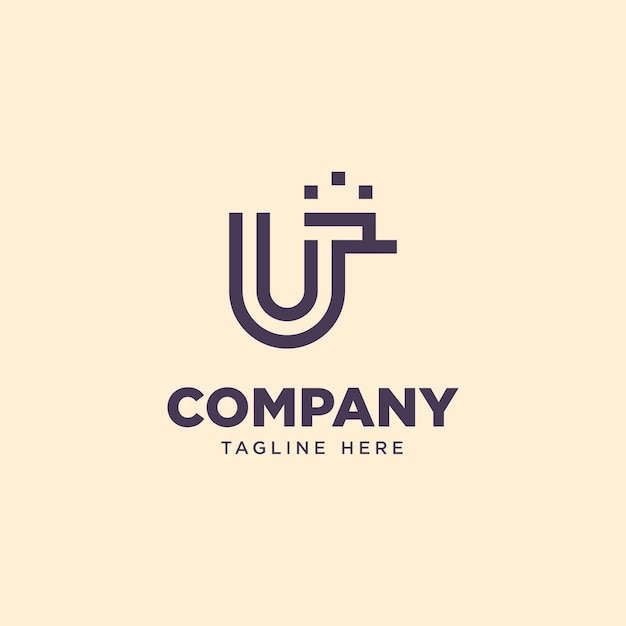 Un logotipo moderno y minimalista para una empresa llamada u.