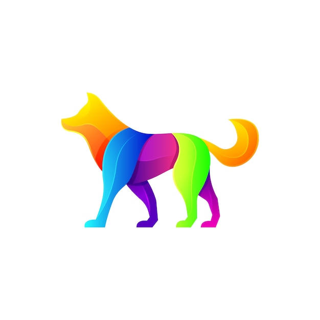 Logotipo moderno de perro