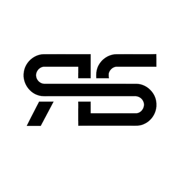 El logotipo moderno de rs