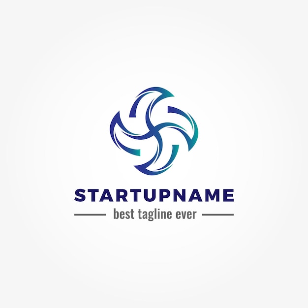 El logotipo moderno de swoosh