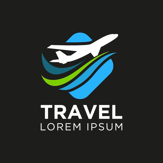 Logotipo moderno de viajes profesionales