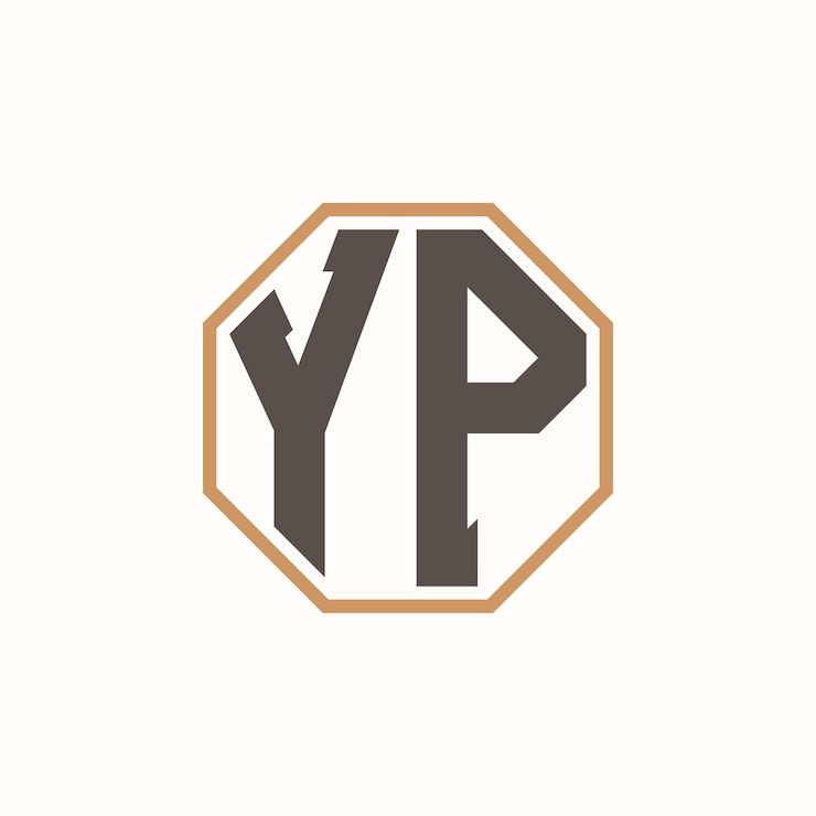 Vector logotipo moderno de yp para la identidad de marca de negocios corporativos diseño creativo del logotipo de yp