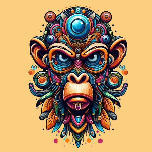 Vector el logotipo de monkey