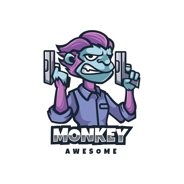 logotipo de mono