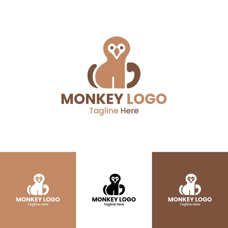 Vector el logotipo del mono