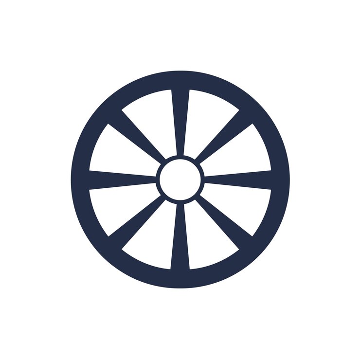Vector logotipo monocromático de la línea líder de la industria automotriz