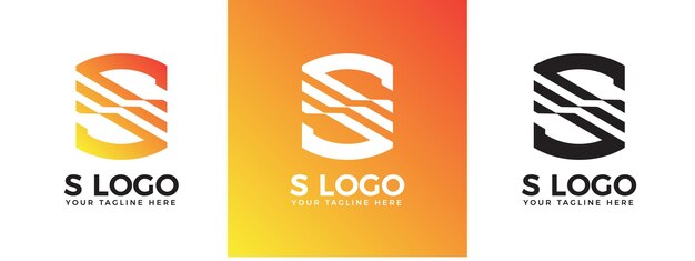 Logotipo de Monogram s con elemento único