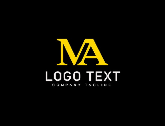 El logotipo del monograma abstracto