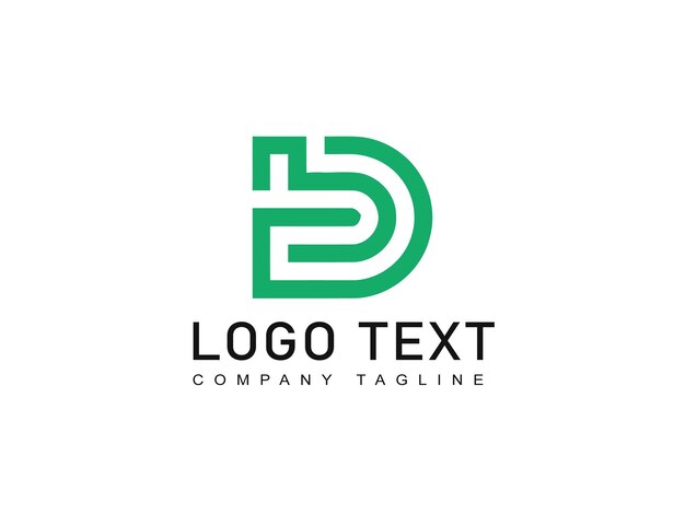 El logotipo del monograma abstracto