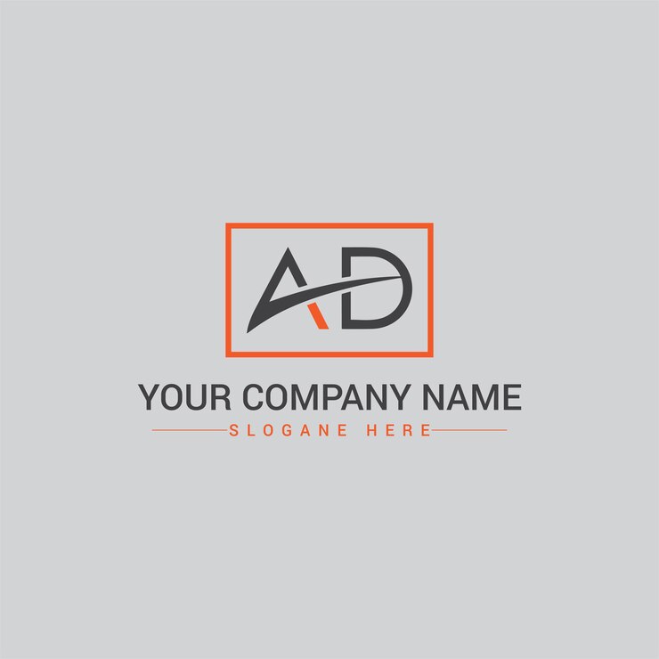 Vector el logotipo del monograma ad da a y el diseño del logotipo dvector