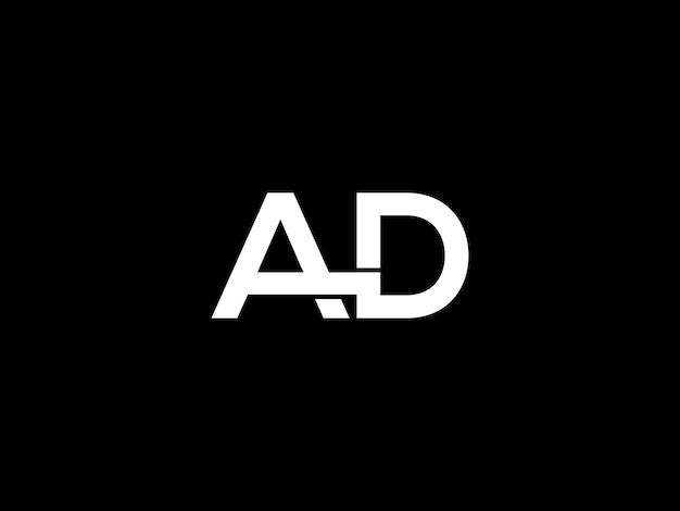 El logotipo del monograma AD
