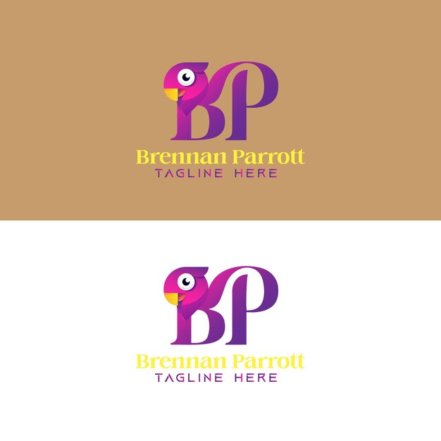 logotipo del monograma de bp