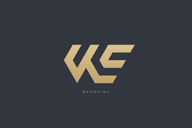Logotipo de monograma de combinación W Letter WE