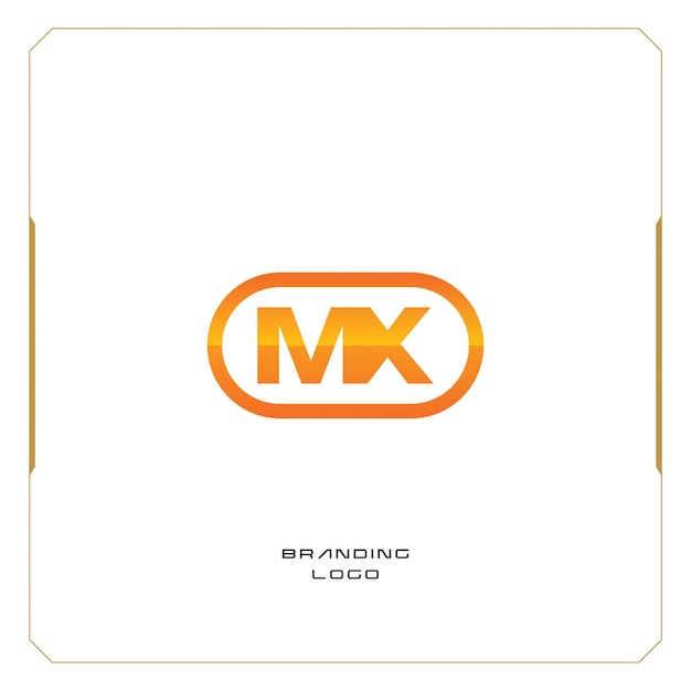 Logotipo de monograma combinado de letra M MX