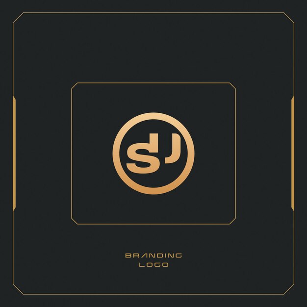 Logotipo de monograma combinado SU letra S