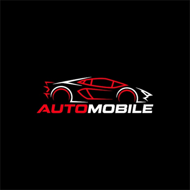 El logotipo del monograma dinámico del automóvil