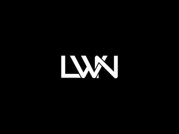 El logotipo del monograma entrelazado de LWN