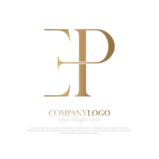 Logotipo del monograma EP