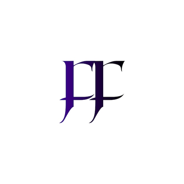 El logotipo del monograma ff
