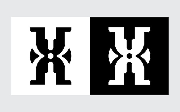 un logotipo de monograma en forma de la letra h