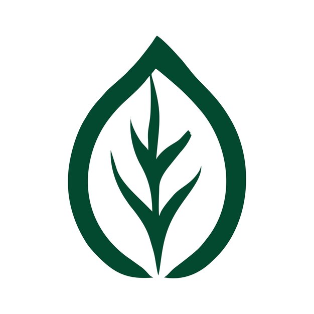 Logotipo de monograma de hoja 5