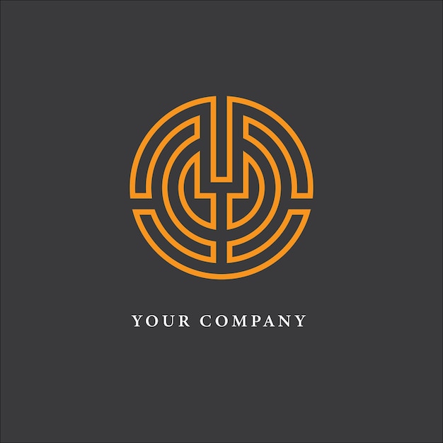 Logotipo de monograma para identidad empresarial