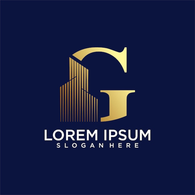 logotipo de monograma inicial para bienes raíces con diseño creativo de forma de hogar
