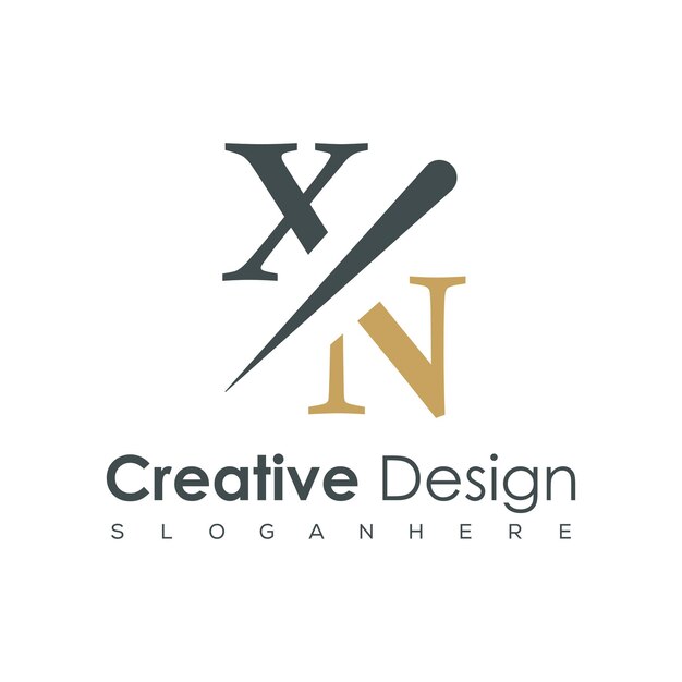 logotipo de monograma inicial con diseño creativo