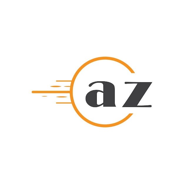 logotipo de monograma inicial con diseño de estilo círculo