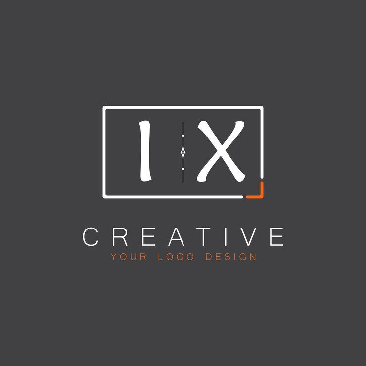 Vector logotipo de monograma inicial ix para creative con diseño de estilo cuadrado
