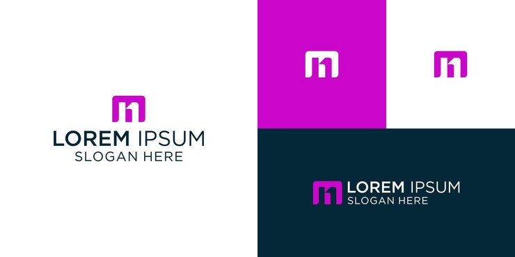 logotipo monograma iniciales concepto de letra icono NM diseño de logotipo MN icono de letra elegante y profesional