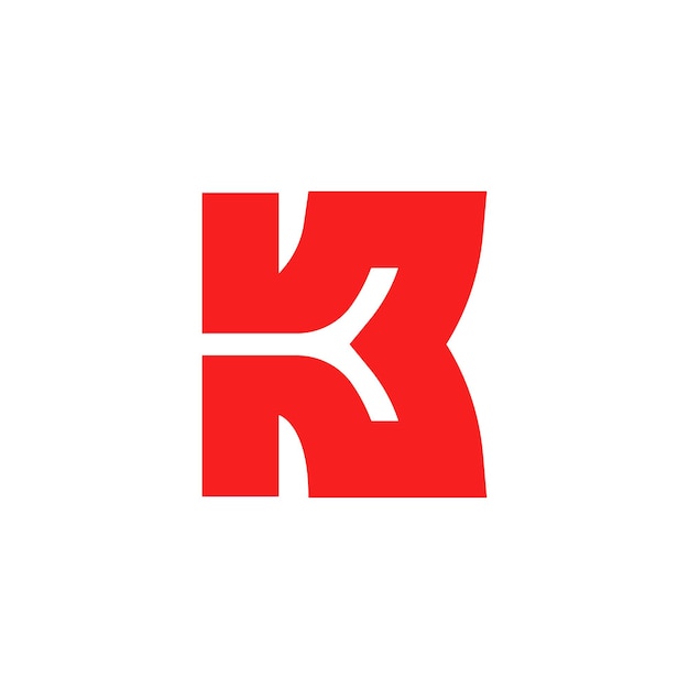 Logotipo del monograma K Negrita