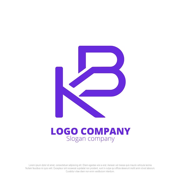 El logotipo del monograma KB