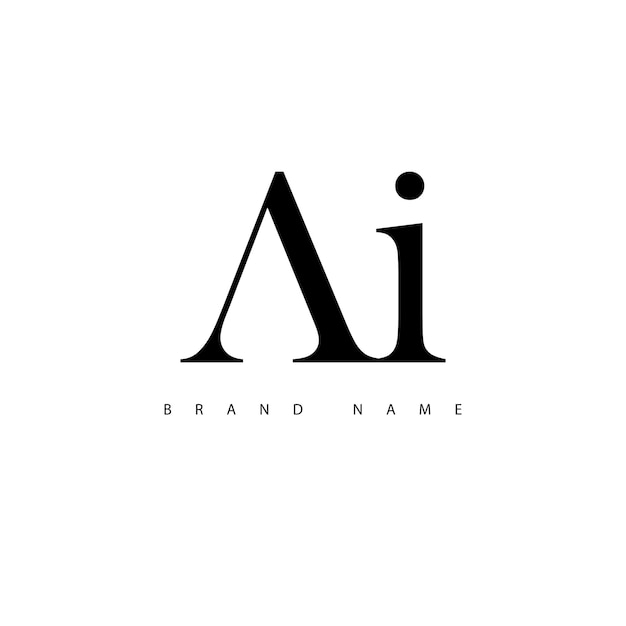 El logotipo, el monograma, la letra inicial, el AI, el lujo.