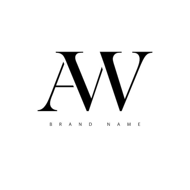 El logotipo, el monograma, la letra inicial VA, el lujo.