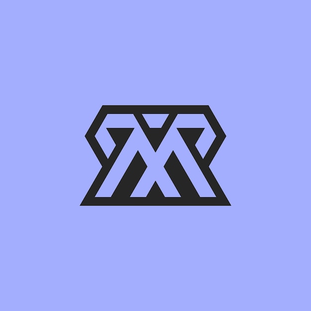 logotipo de monograma de letra inicial moderna RM o MR