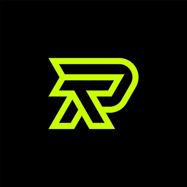 Vector logotipo de monograma de letra inicial tr o rt moderno y minimalista