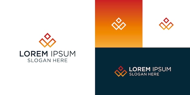 El logotipo del monograma de la letra inicial V