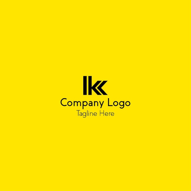 logotipo del monograma de la letra k