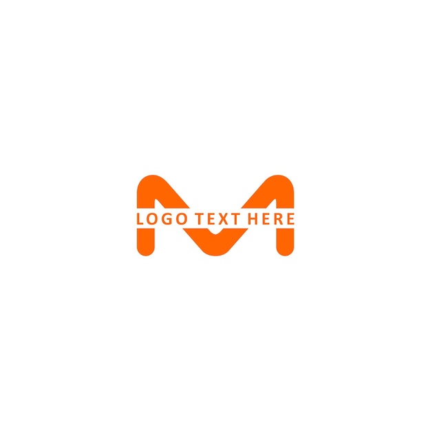 Logotipo del monograma de la letra M, logotipo de la letra M, logotipo de M,