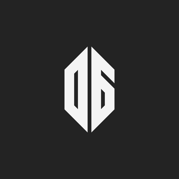 Logotipo de monograma de letra OG moderno, simple y gratuito