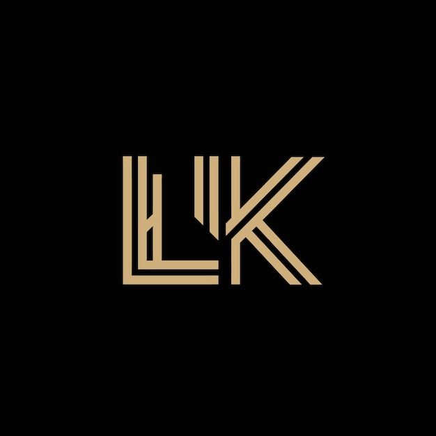 El logotipo del monograma LK