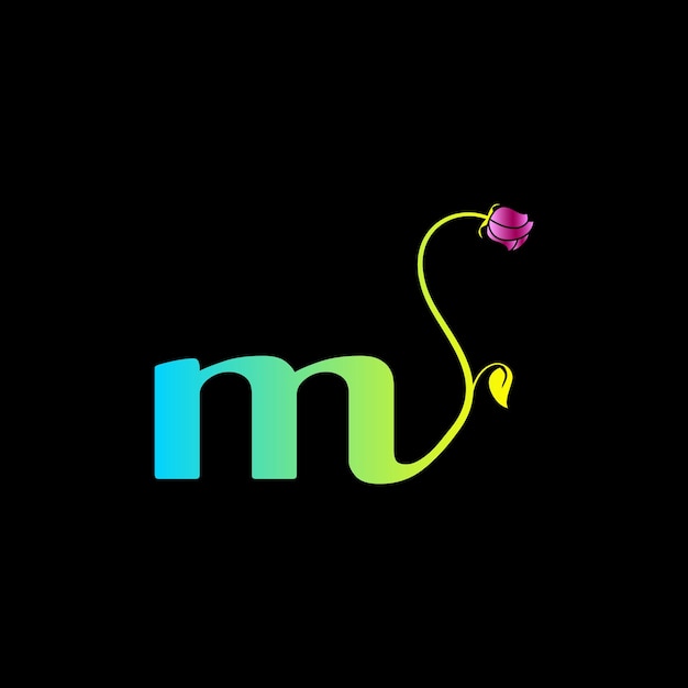 Logotipo de monograma M para celebración, joyería, boda, tarjeta de felicitación, plantilla de vector de invitación