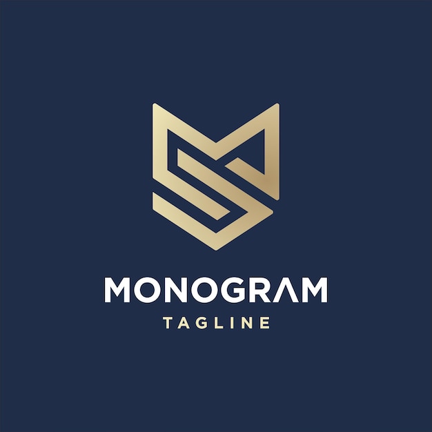 logotipo de monograma MC