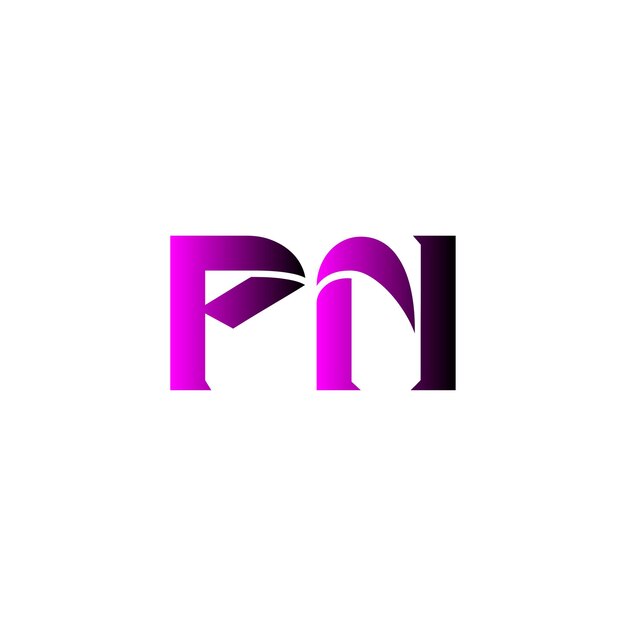 El logotipo del monograma pn