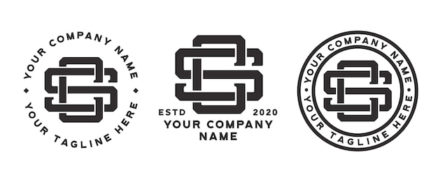logotipo del monograma sc