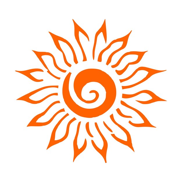 Logotipo del monograma del sol 10