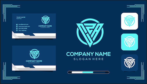 El logotipo del monograma vectorial CZA