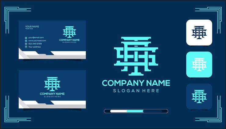 Vector logotipo del monograma de vektor tas
