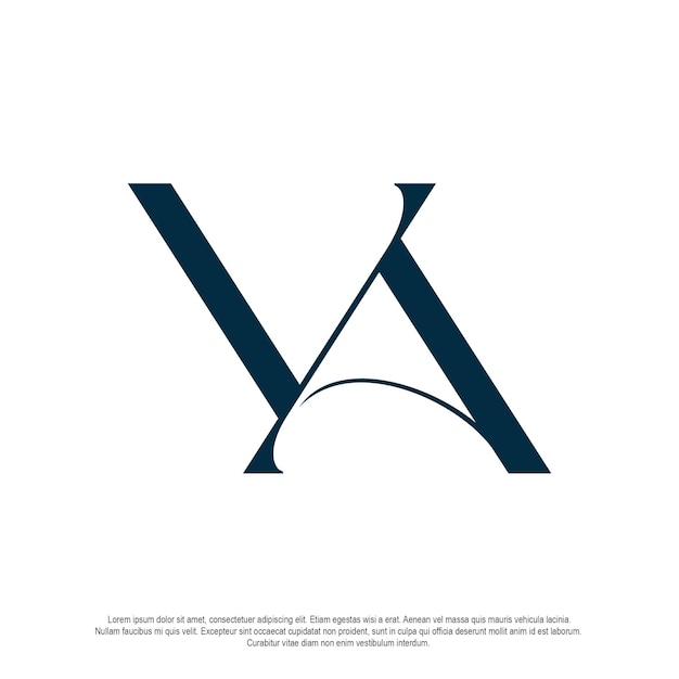 Logotipo del monograma VA